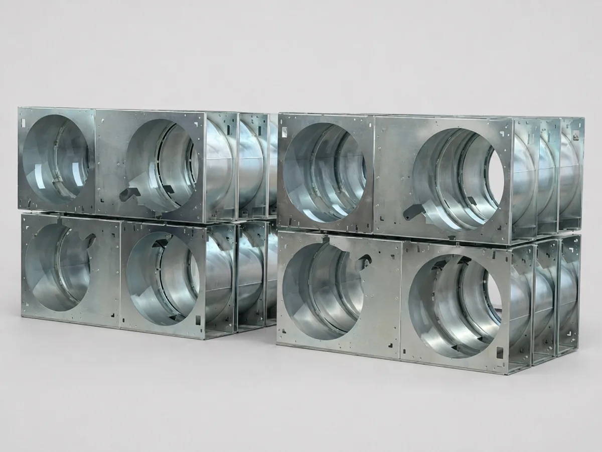 Sheet-metal housings with circular openings